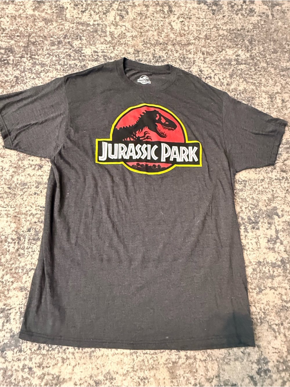 Jurassic Park Dark Grey Logo Tee Size XL